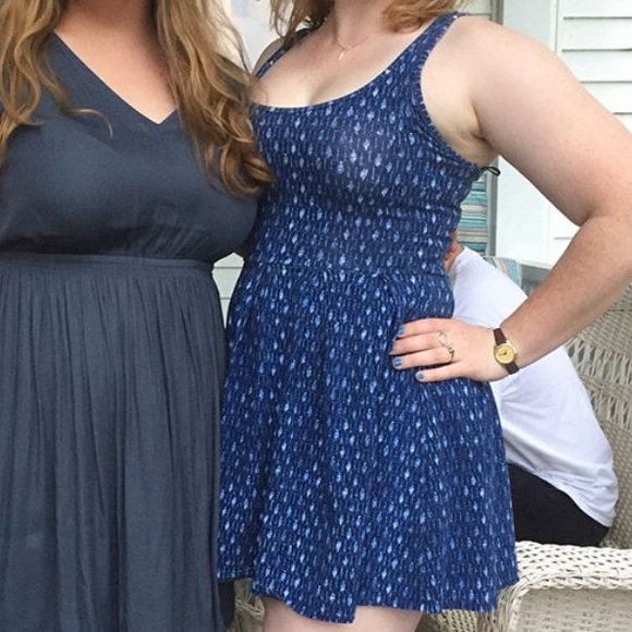 Blue a-line summer dress - Picture 5 of 5